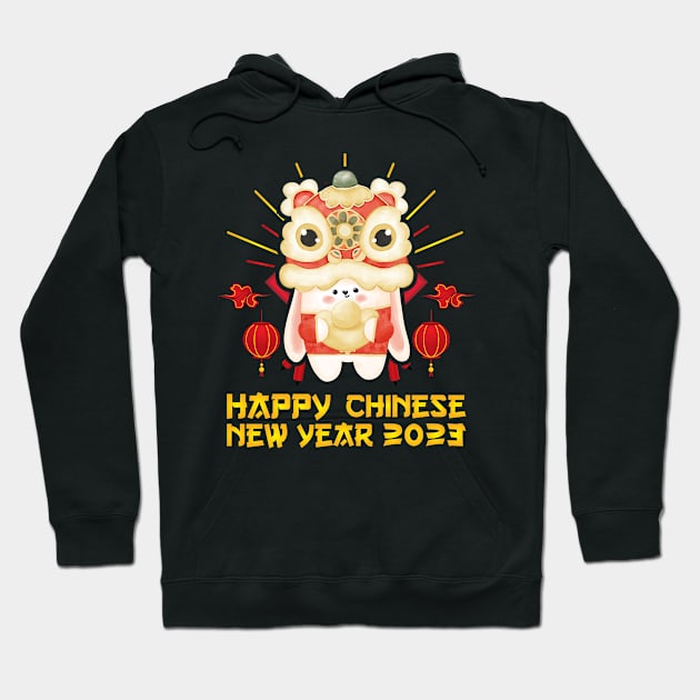 Good Luck Zodiac Happy Chinese New Year of the Rabbit 2023 Hoodie by star trek fanart and more